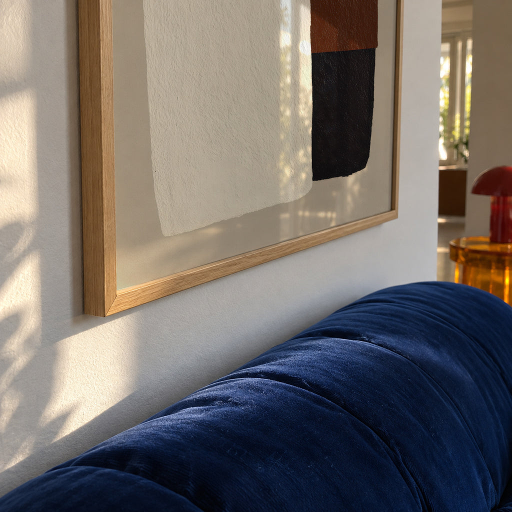 Espresso Blocks - Framed poster detail