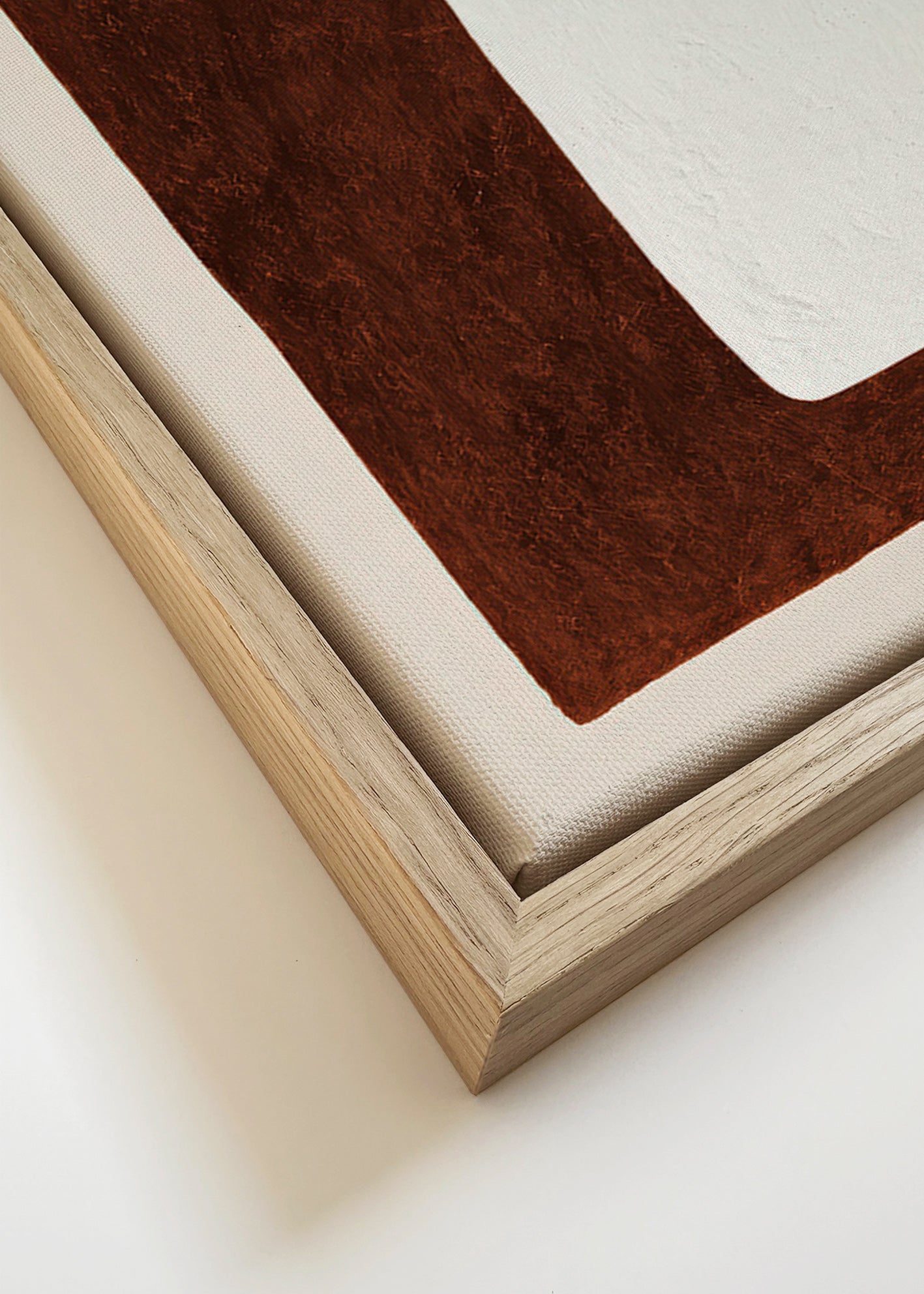 Quadro astratto: Forma cioccolato minimal