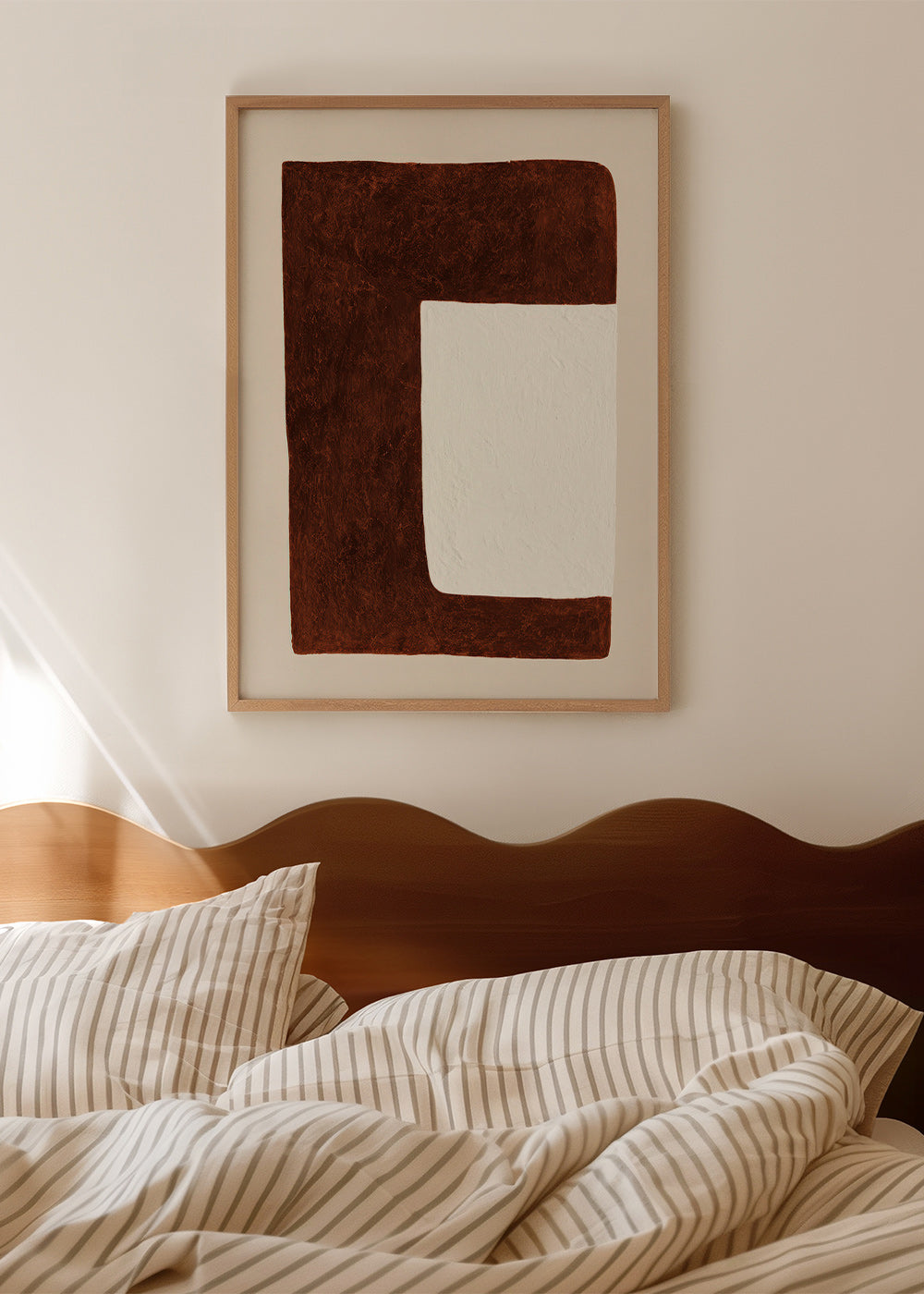 Quadro astratto: Forma cioccolato minimal