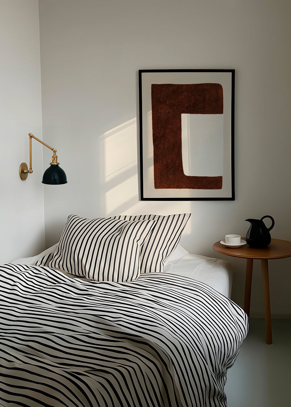 Quadro astratto: Forma cioccolato minimal