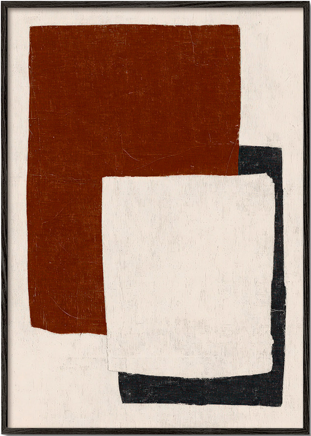 Quadro astratto con blocchi Rust