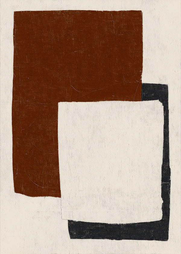 Quadro astratto con blocchi Rust