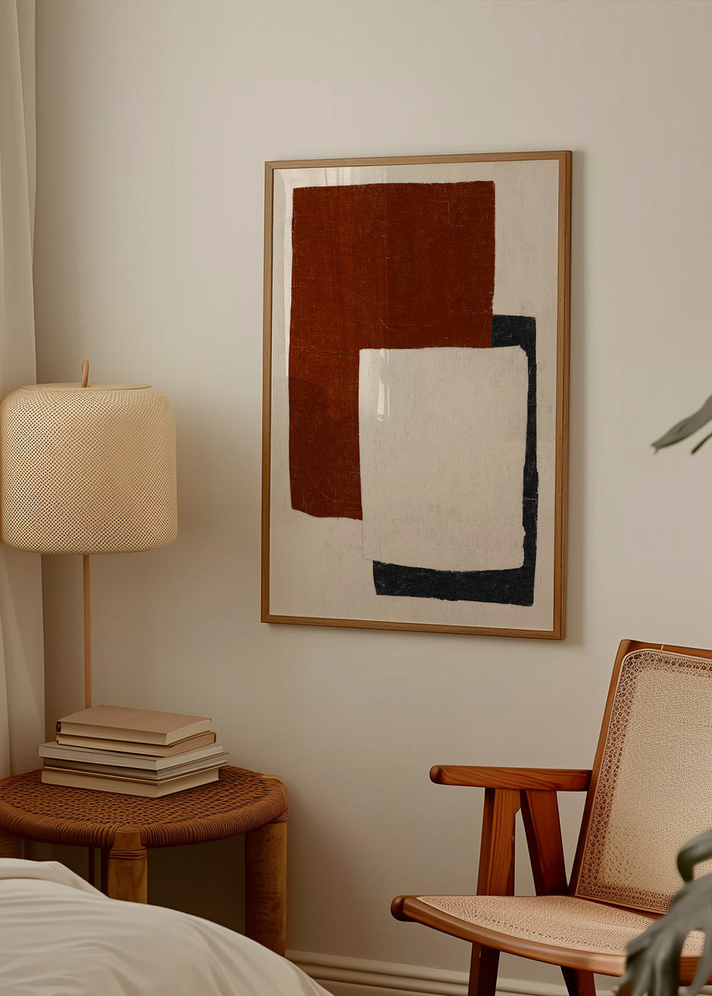 Quadro astratto con blocchi Rust