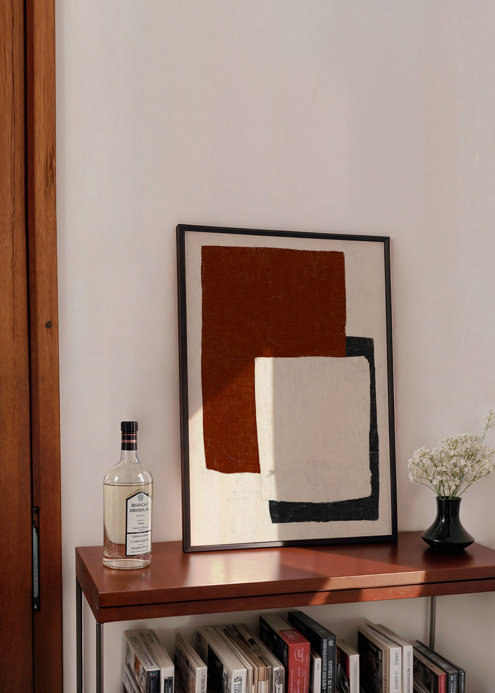 Quadro astratto con blocchi Rust