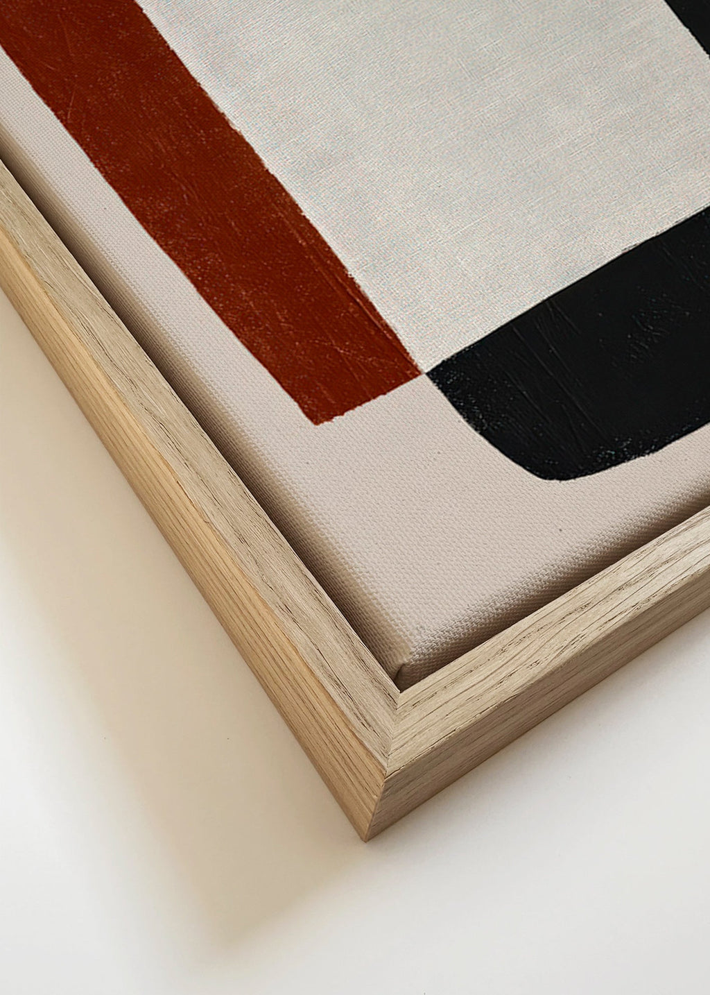 Quadro minimalista con forme sovrapposte