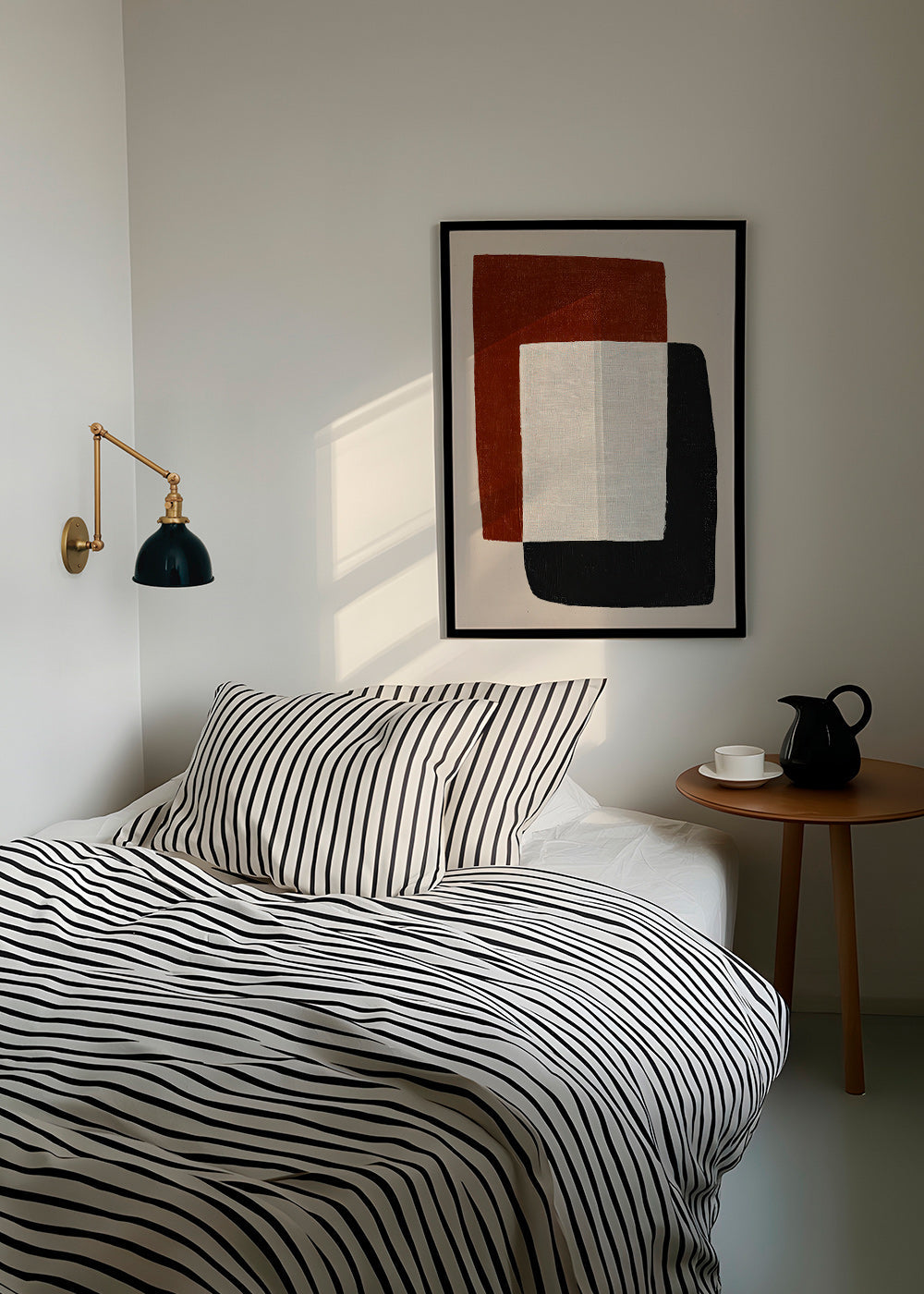Quadro minimalista con forme sovrapposte
