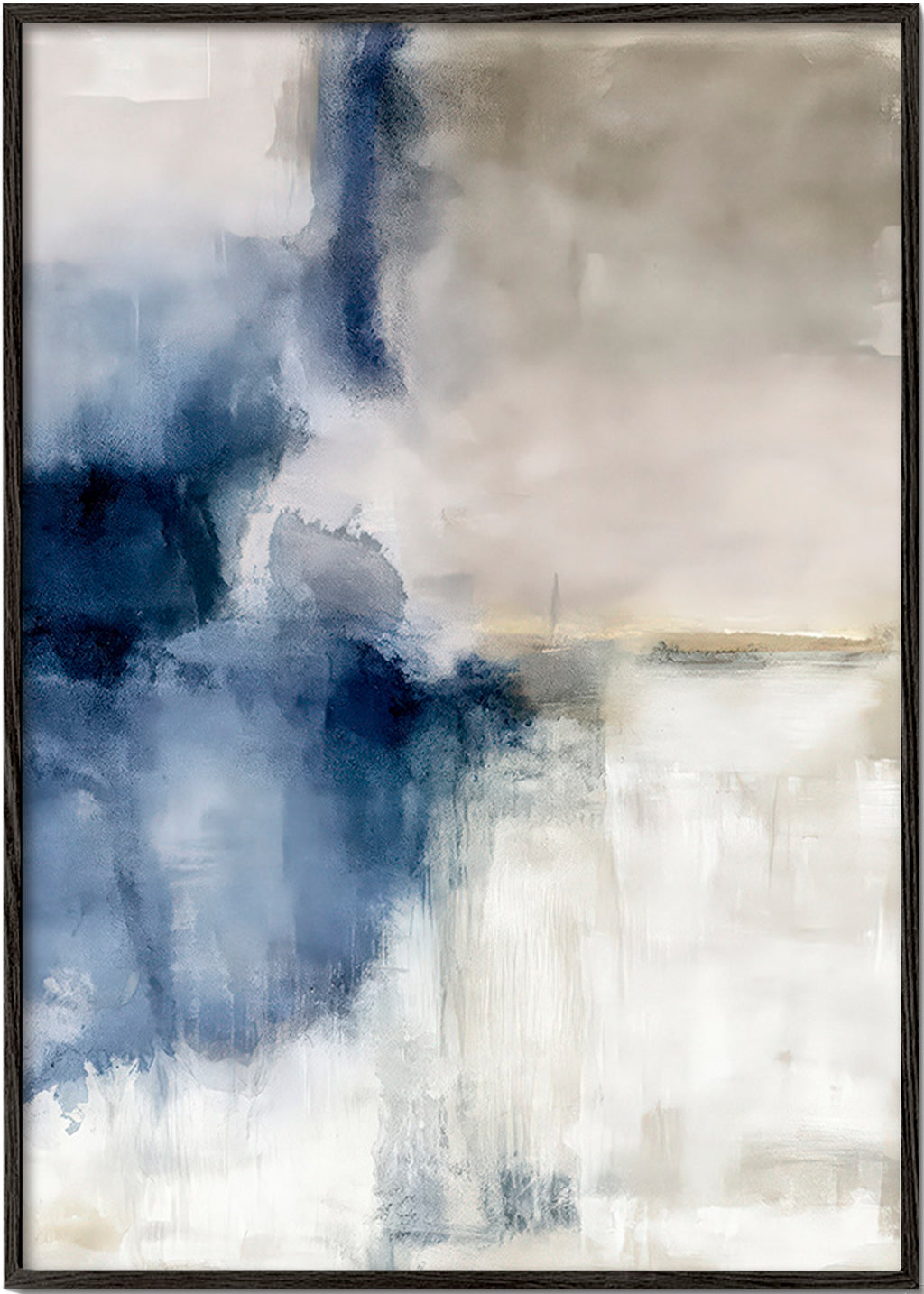 Quadro astratto Nebbia blu