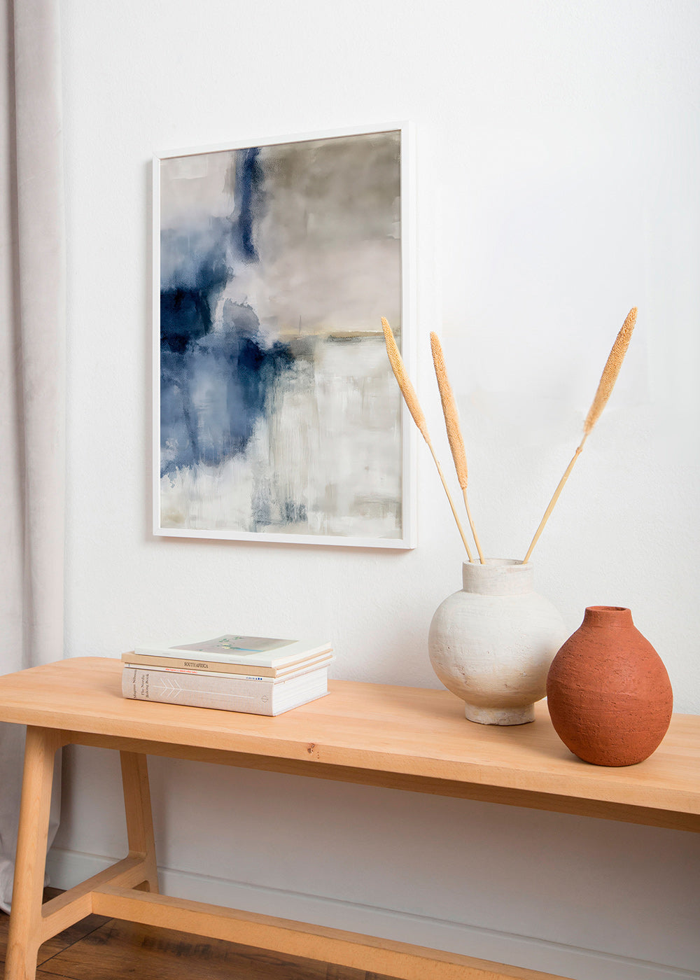Quadro astratto Nebbia blu