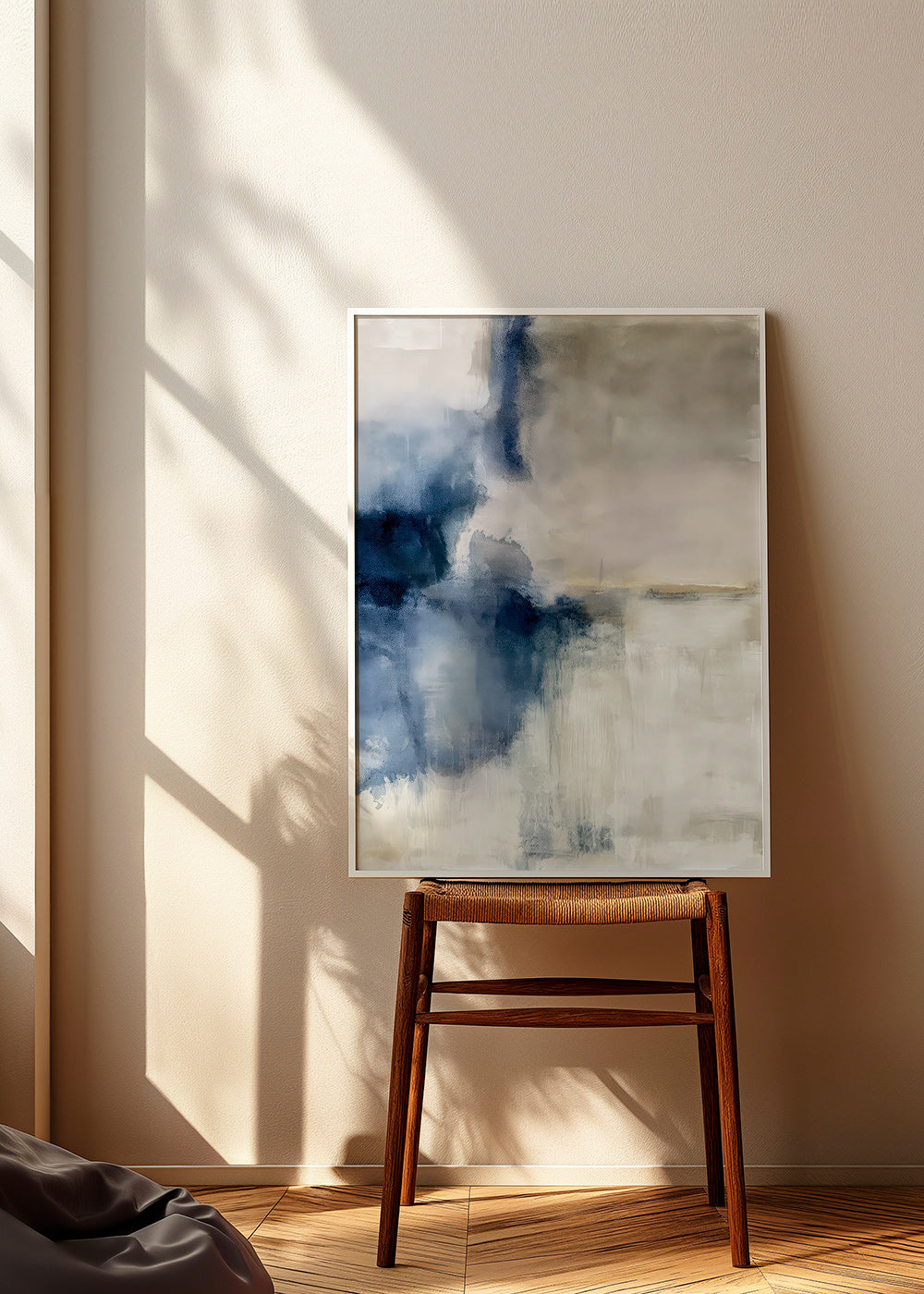 Quadro astratto Nebbia blu