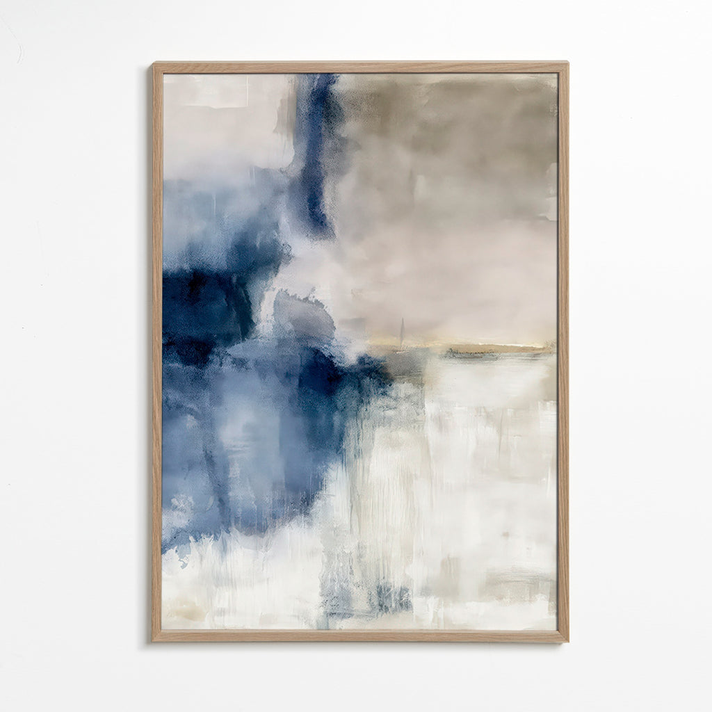 Quadro astratto Nebbia blu