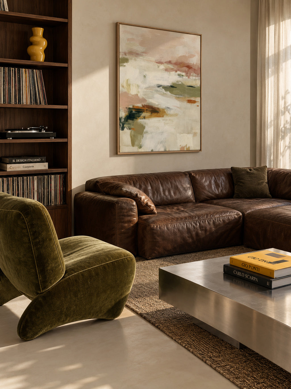 Dust Horizon - Framed canvas in an interior