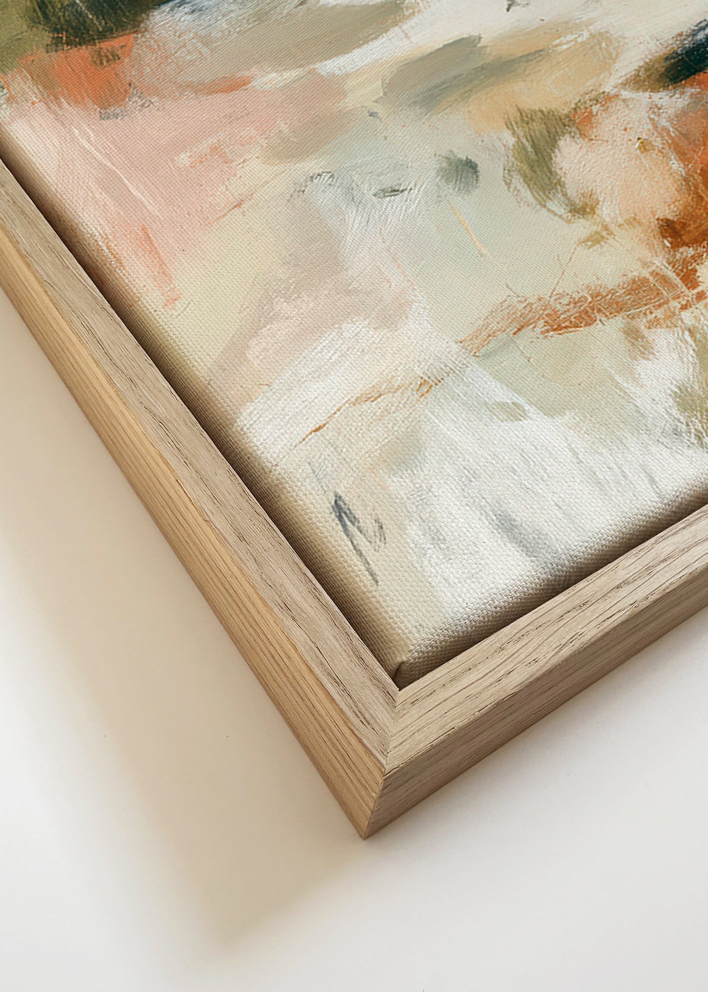 Quadro paesaggio astratto toni terrosi