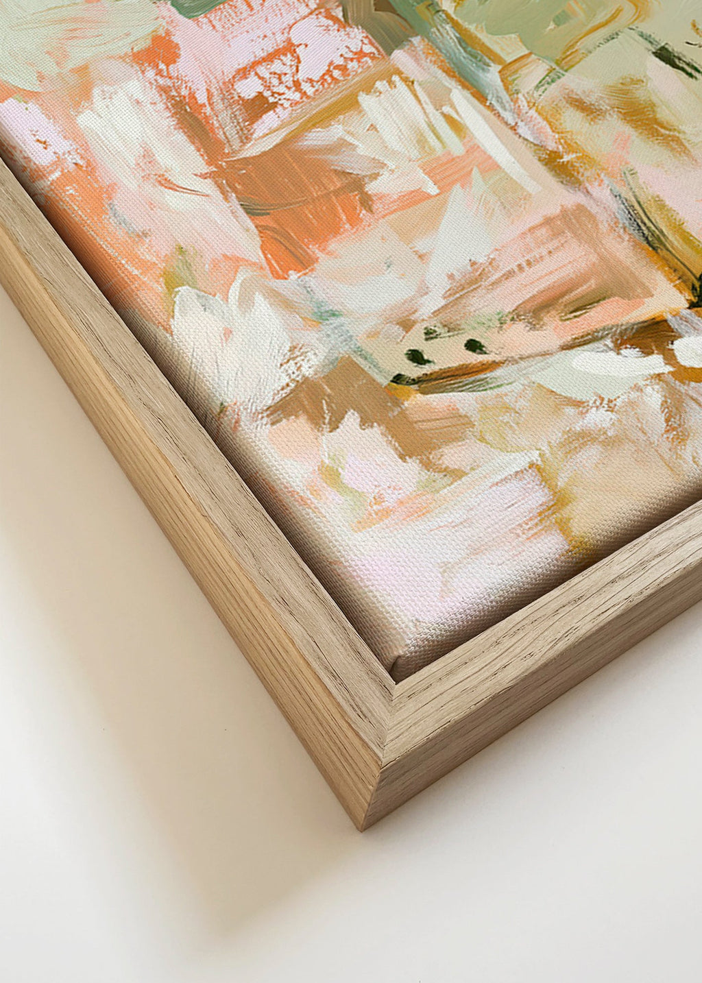 Stampa botanica con pennellate pastello