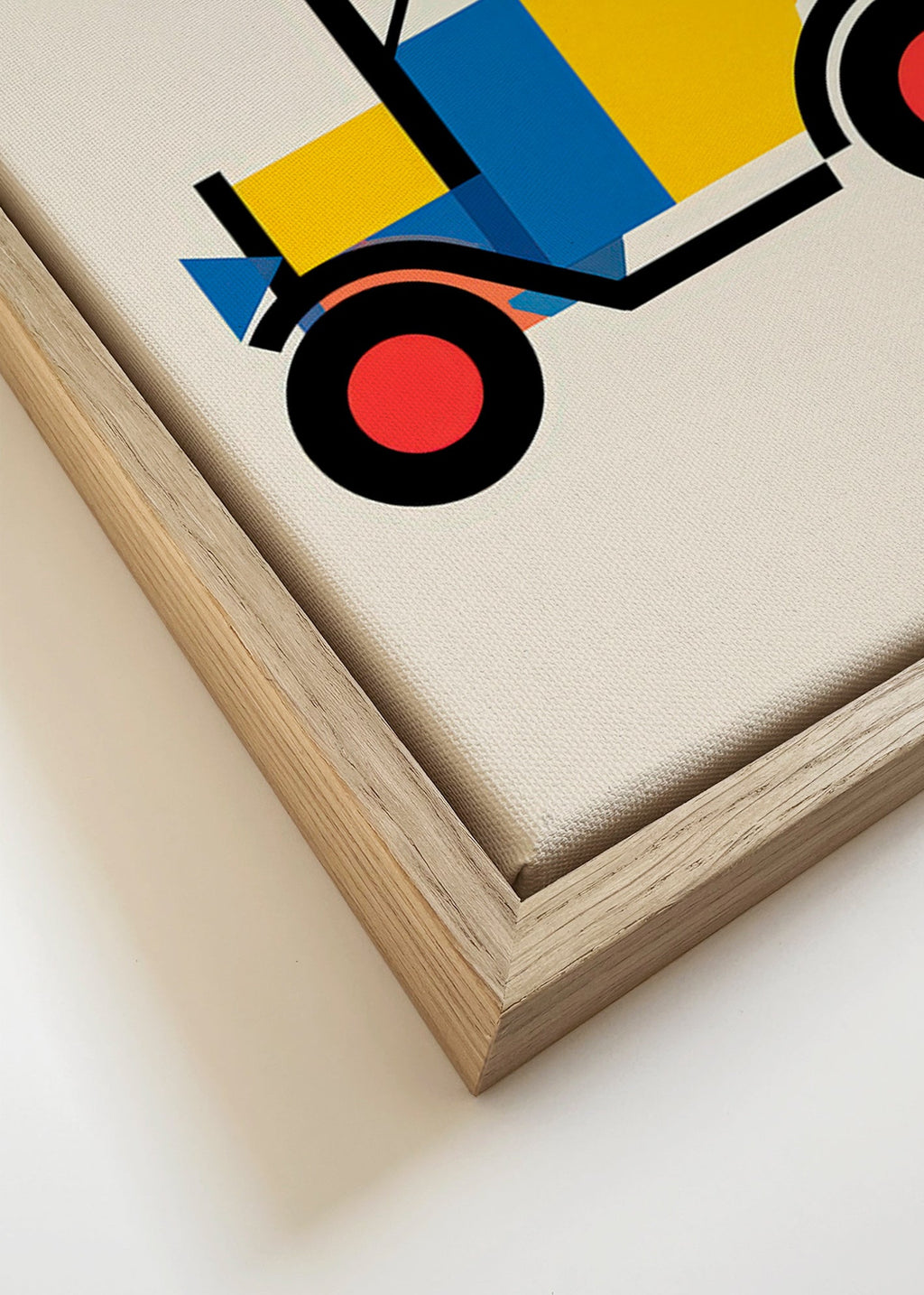 Poster geometrico veicolo Bauhaus