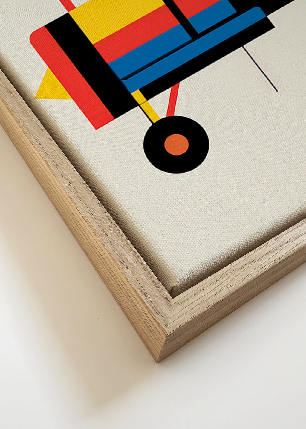 Quadro geometrico biplano stilizzato