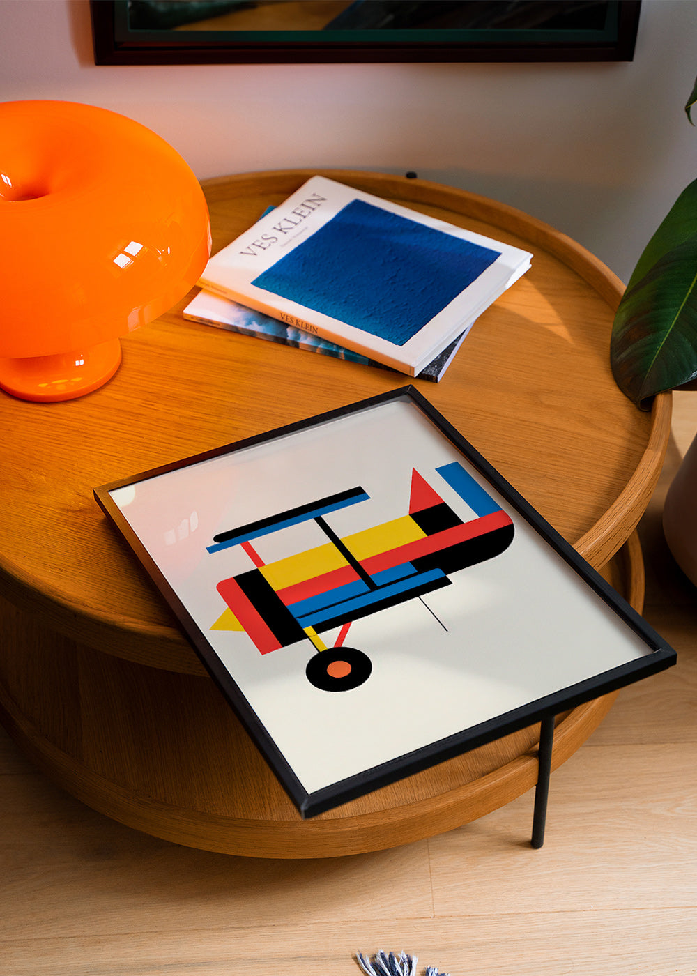 Quadro geometrico biplano stilizzato
