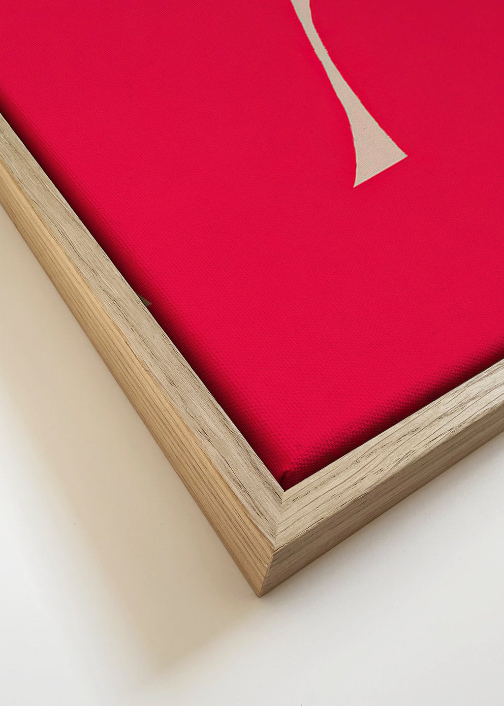 Quadro astratto Curva cremisi