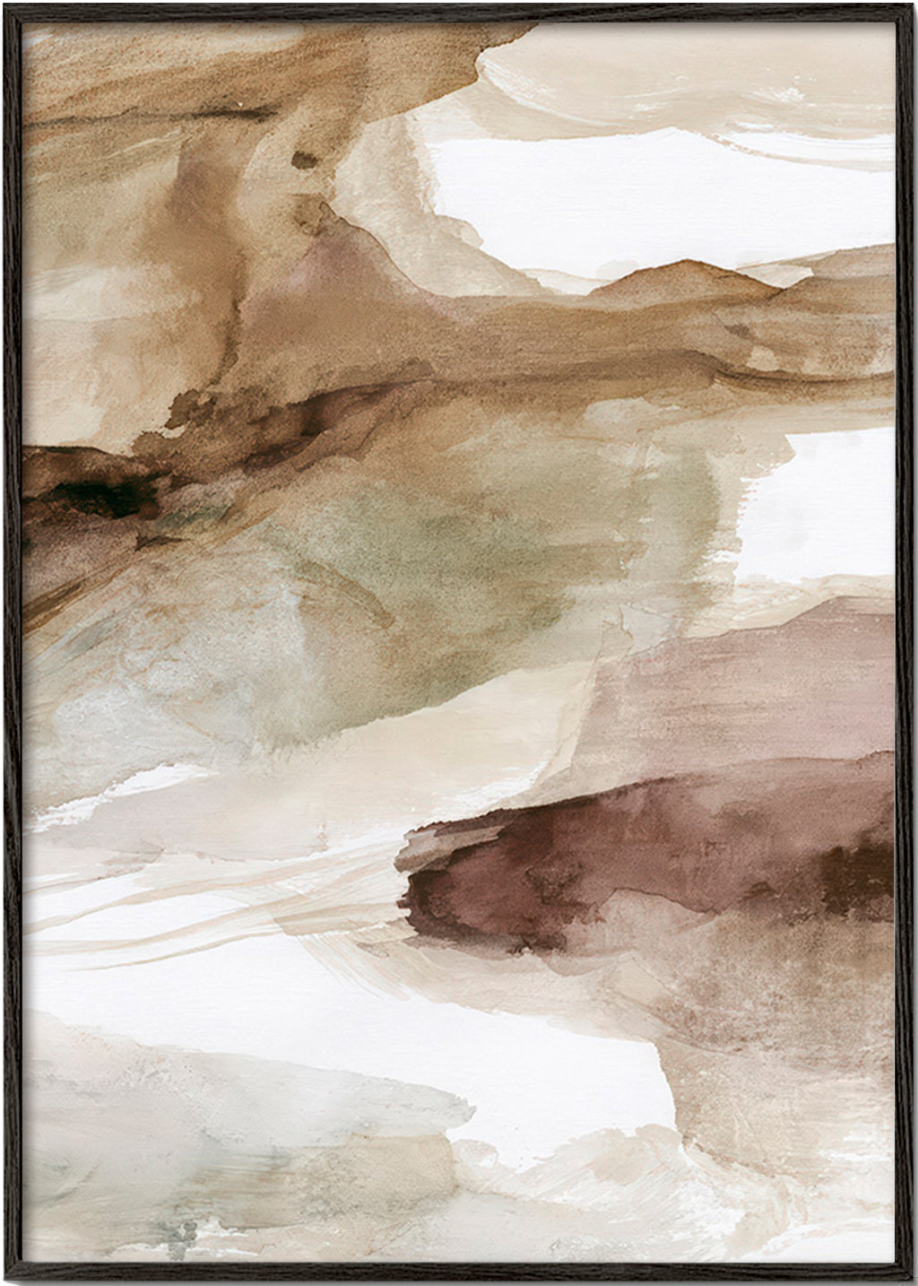 Quadro astratto strati terrestri