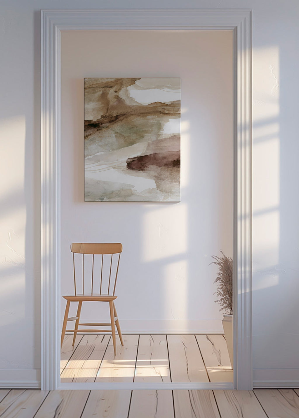 Quadro astratto strati terrestri
