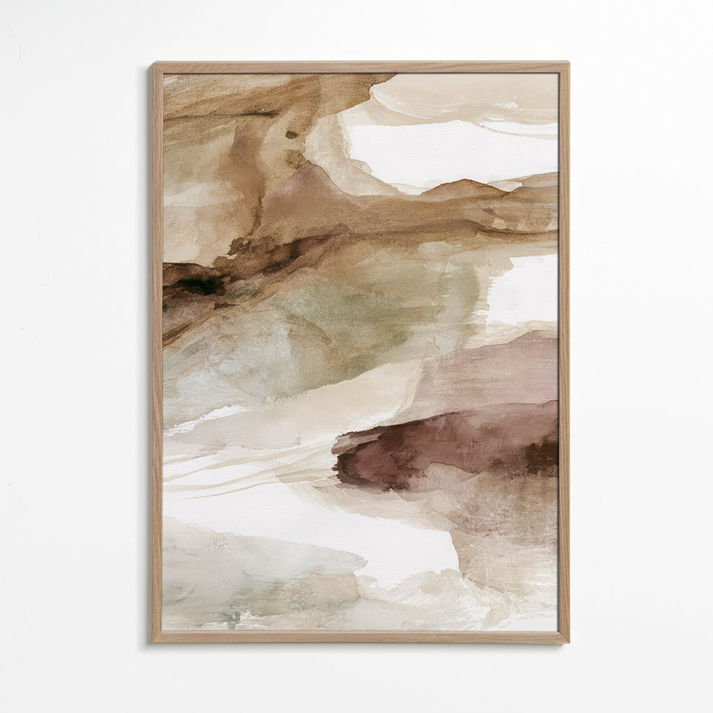 Quadro astratto strati terrestri