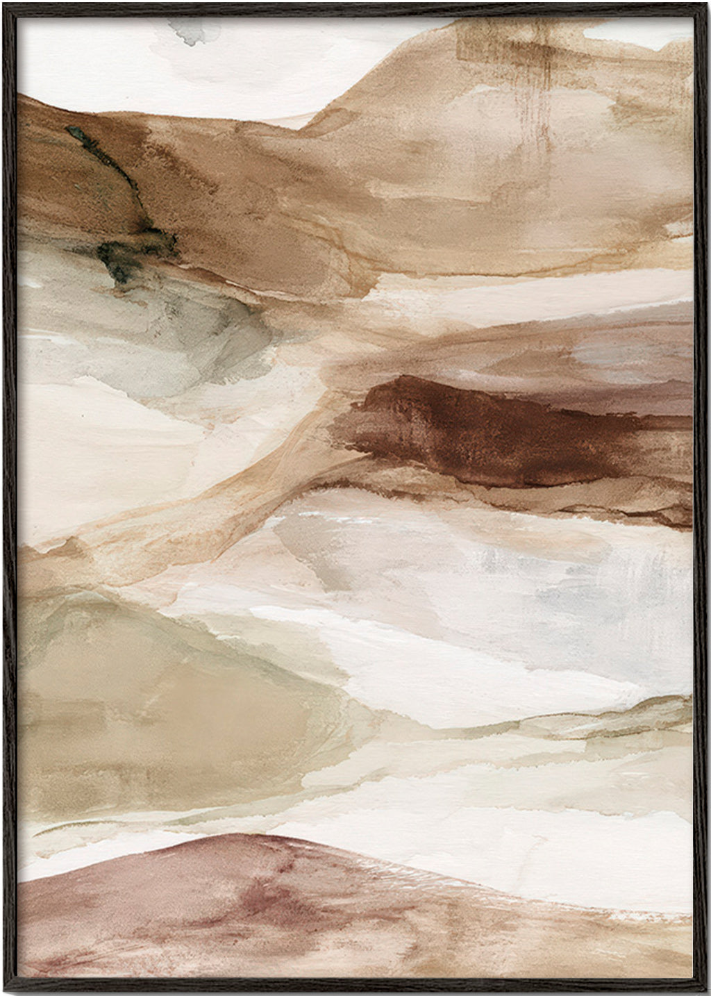 Paesaggio del deserto ad acquerello