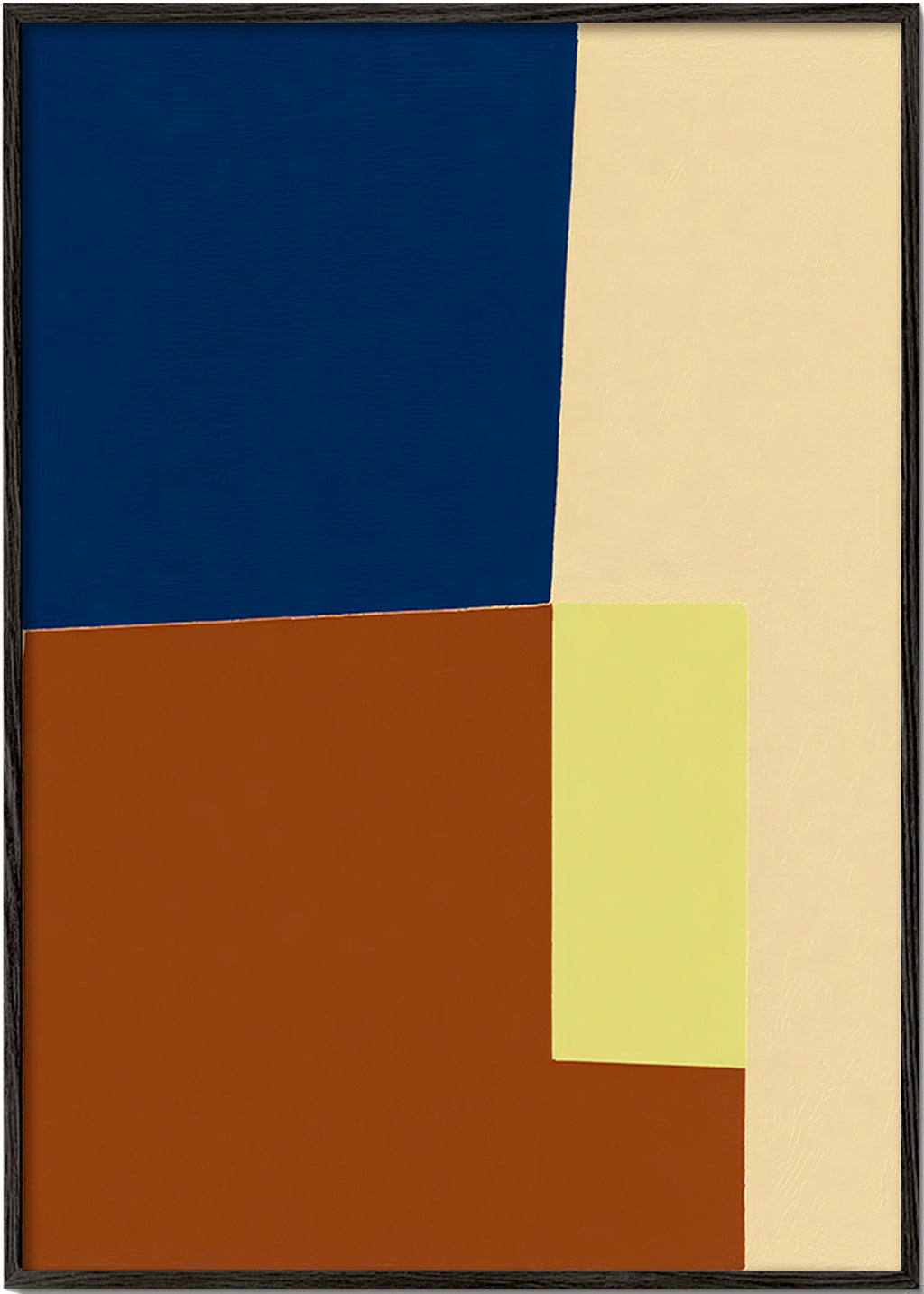 Quadro geometrico con blocchi di colore