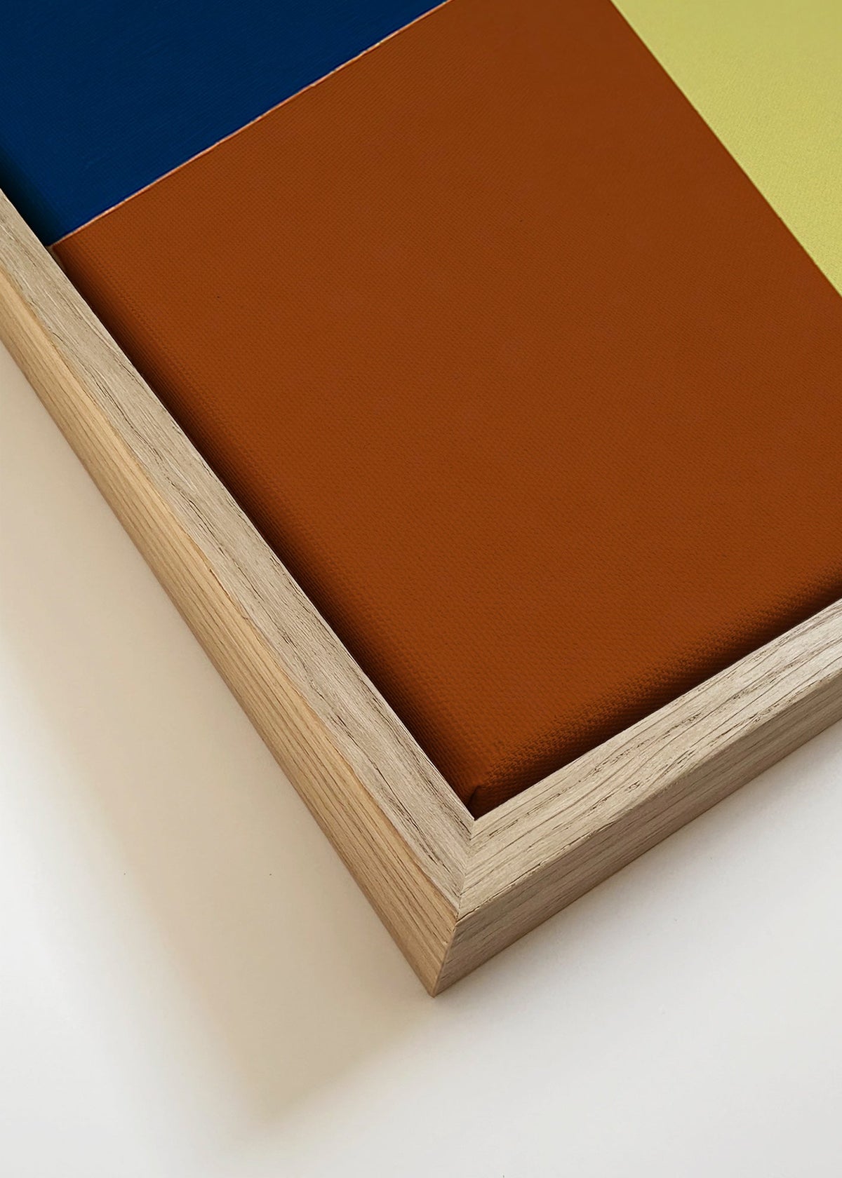 Quadro geometrico con blocchi di colore