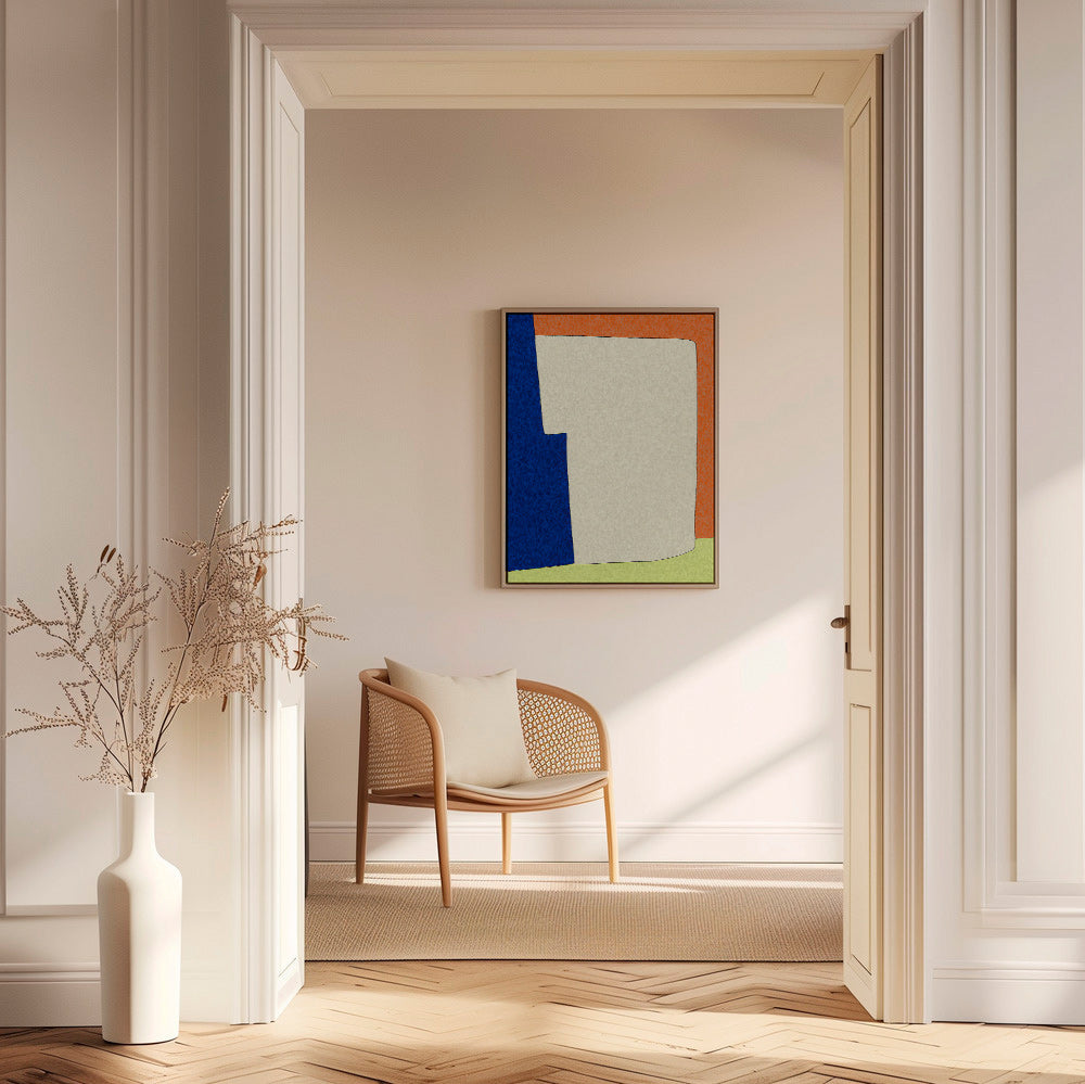 Quadro astratto con forme morbide