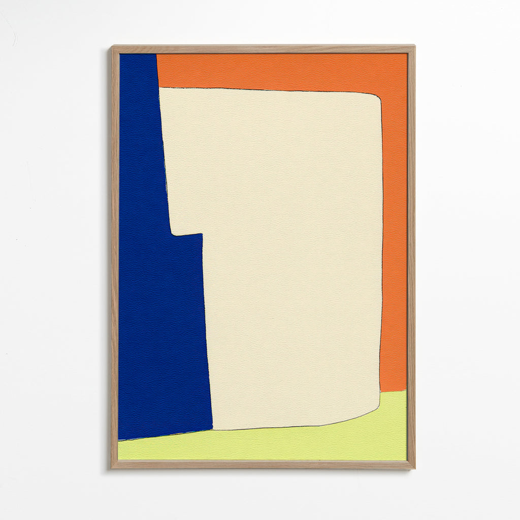 Quadro astratto con forme morbide