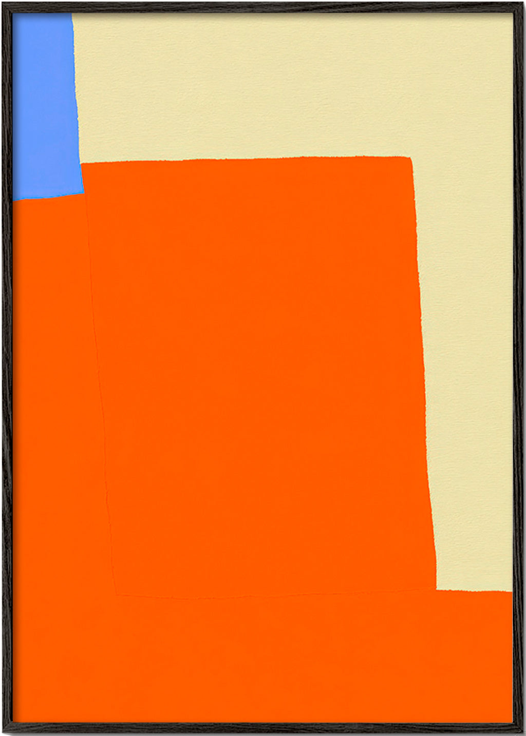 Quadro astratto con blocchi arancioni
