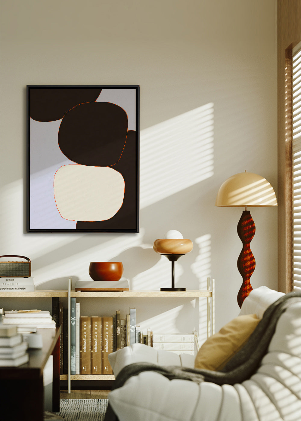 Quadro geometrico a forme arrotondate
