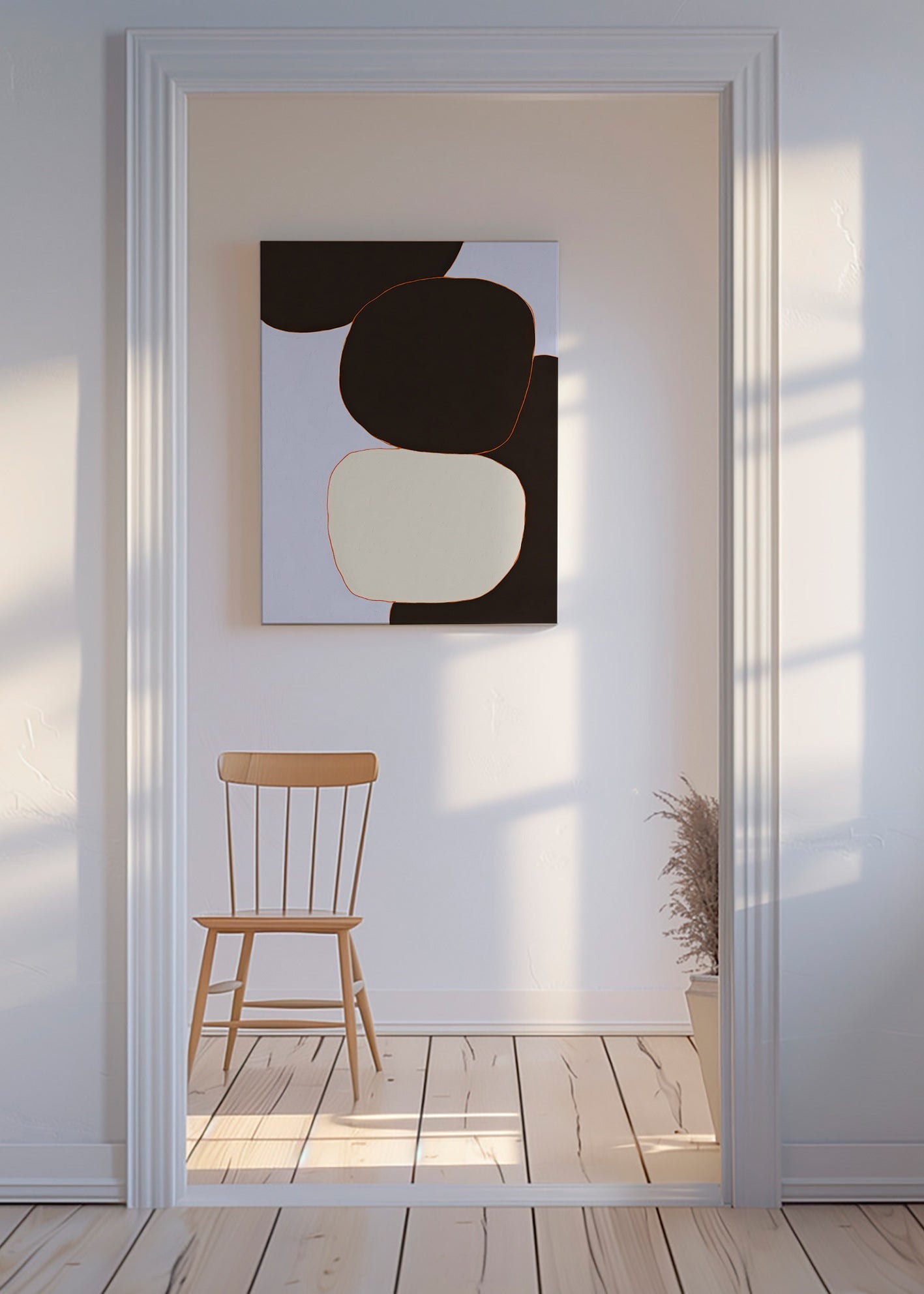 Quadro geometrico a forme arrotondate