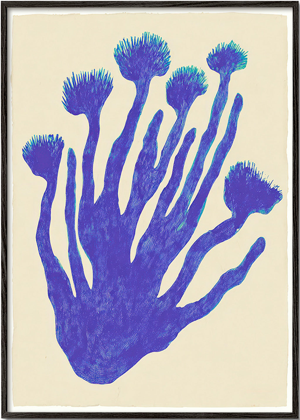 Stampa botanica Indigo Coral