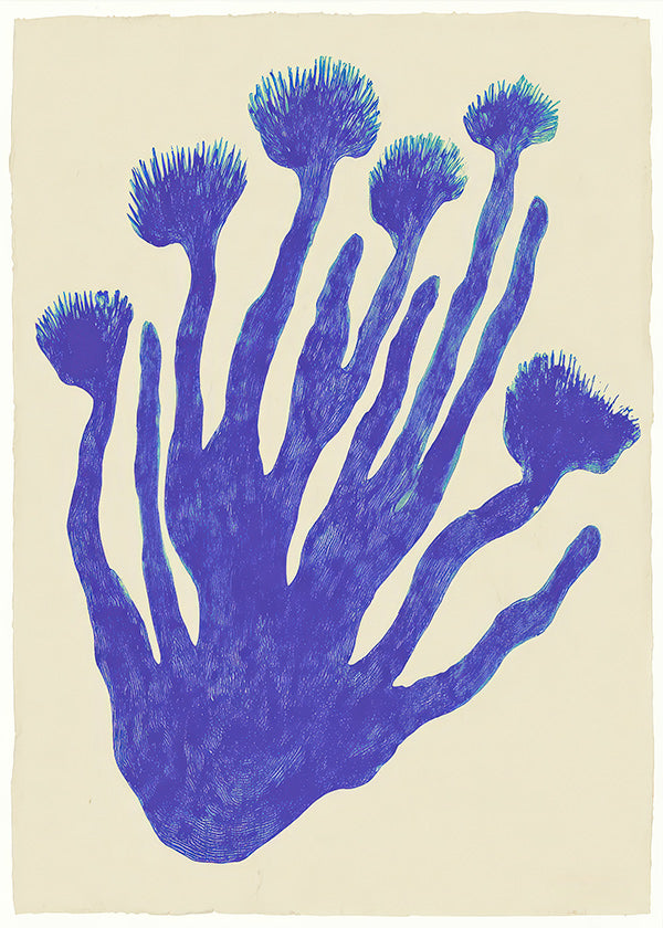 Stampa botanica Indigo Coral