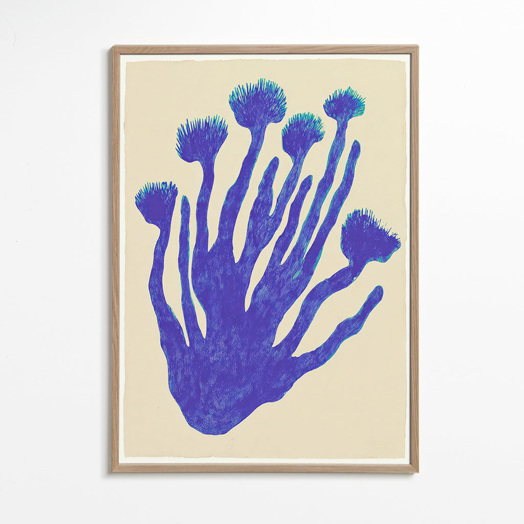 Stampa botanica Indigo Coral