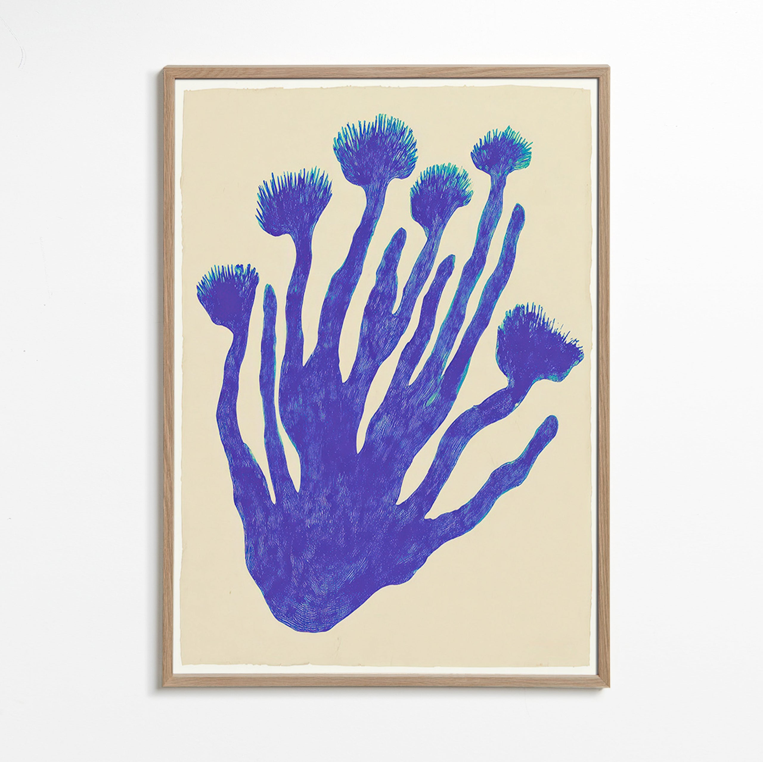 Stampa botanica Indigo Coral