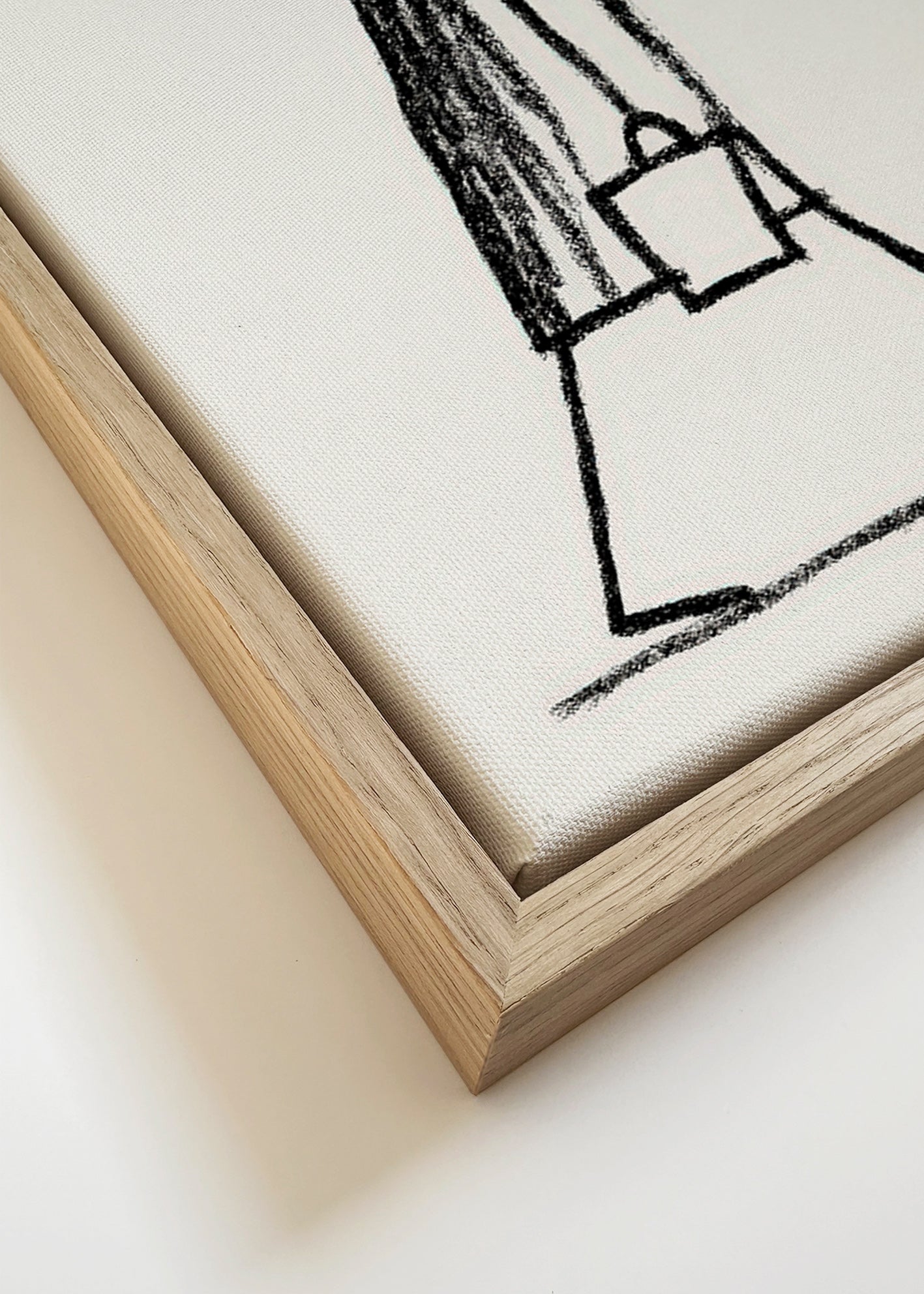 Illustrazione minimalista di figura che fuma