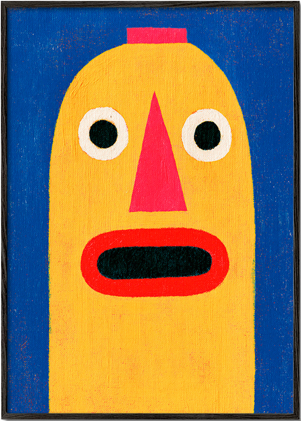 Illustrazione maschera gialla