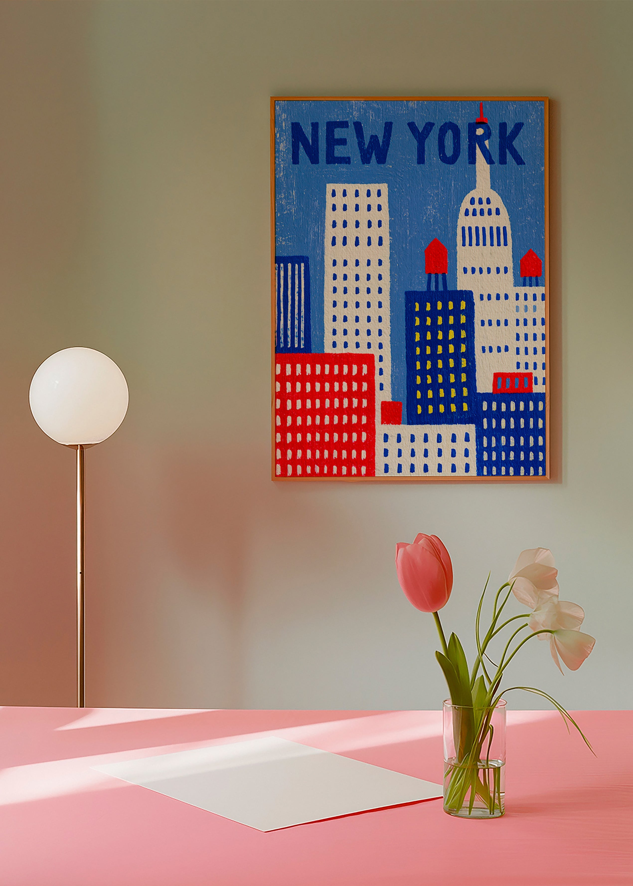 Arte città New York illustrazione