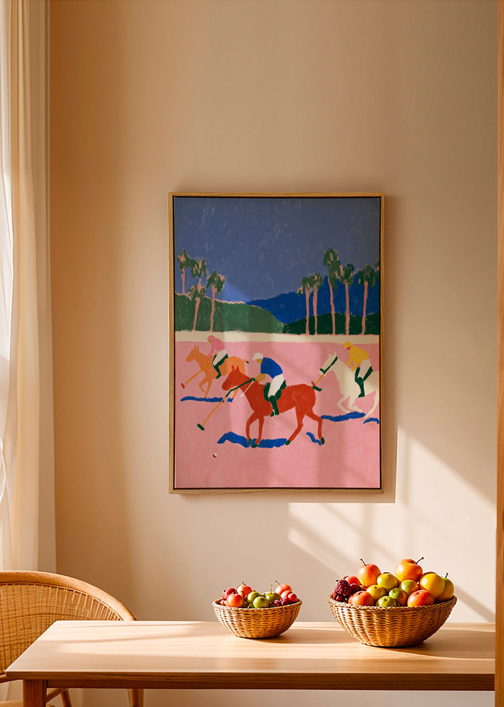 Quadro sport polo rosa