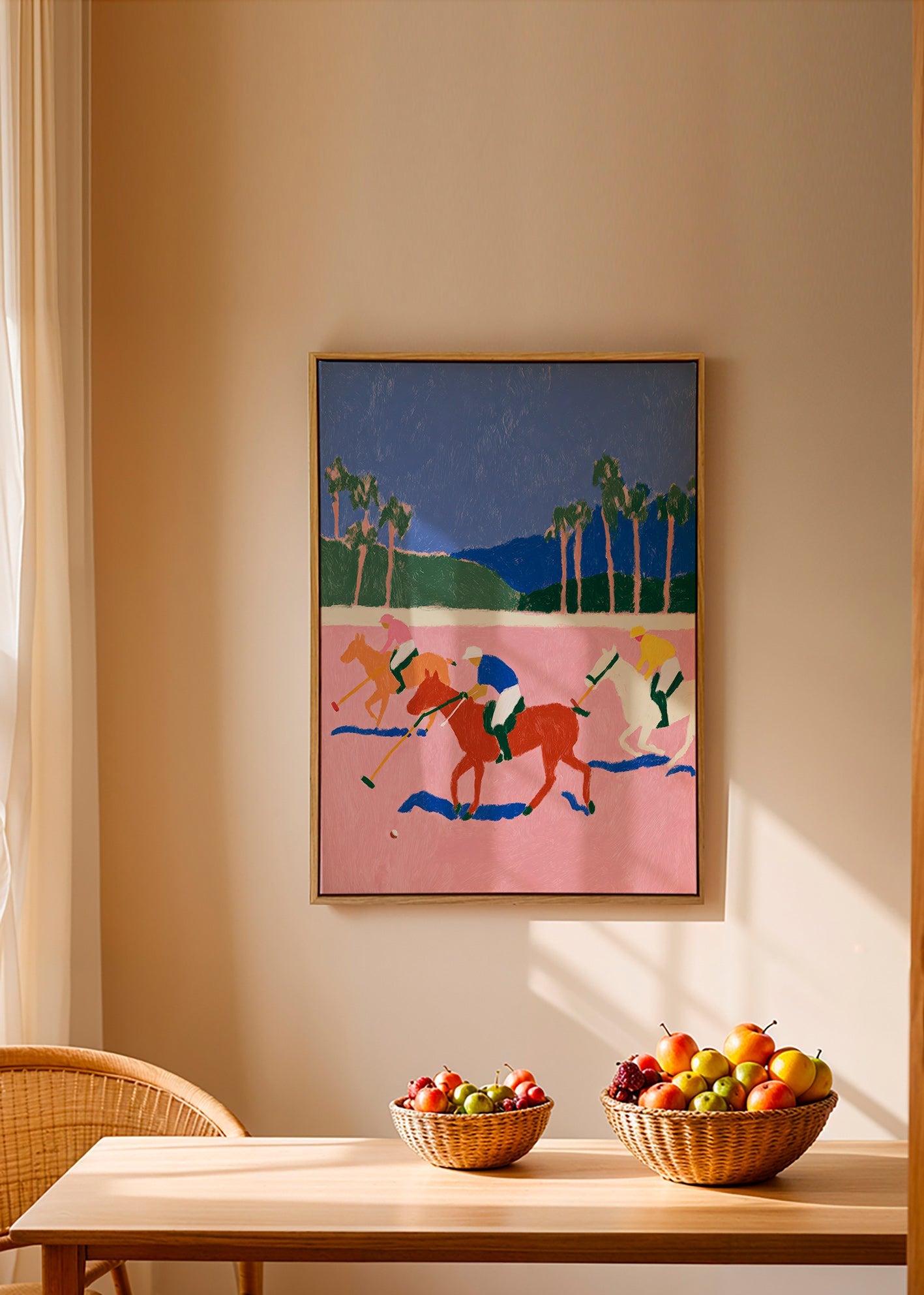 Quadro sport polo rosa
