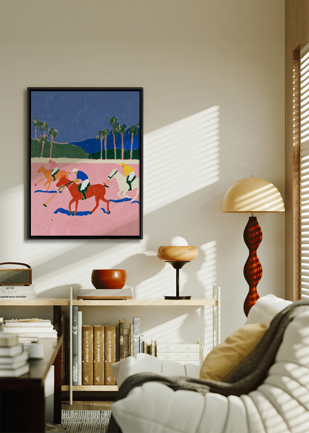 Quadro sport polo rosa