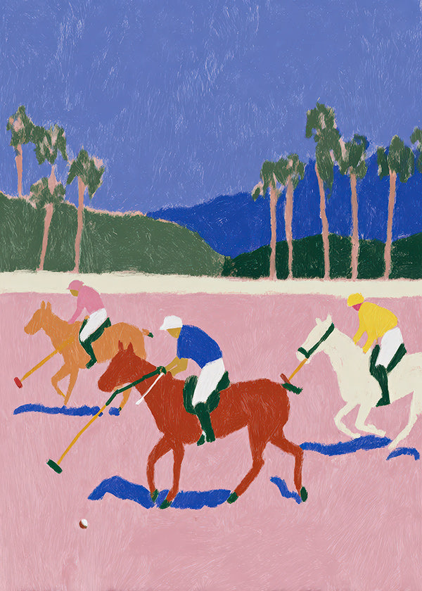Quadro sport polo rosa