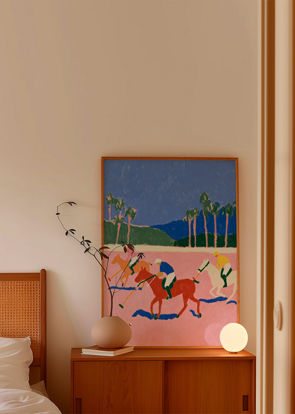 Quadro sport polo rosa