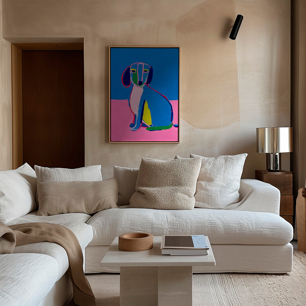 Opera cane neon colori intensi