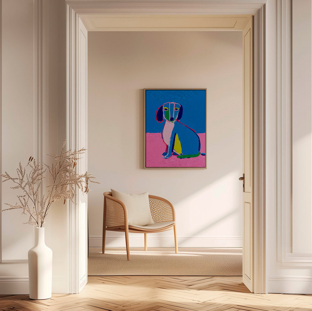 Opera cane neon colori intensi