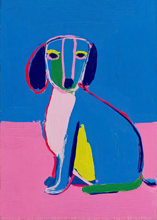 Opera cane neon colori intensi