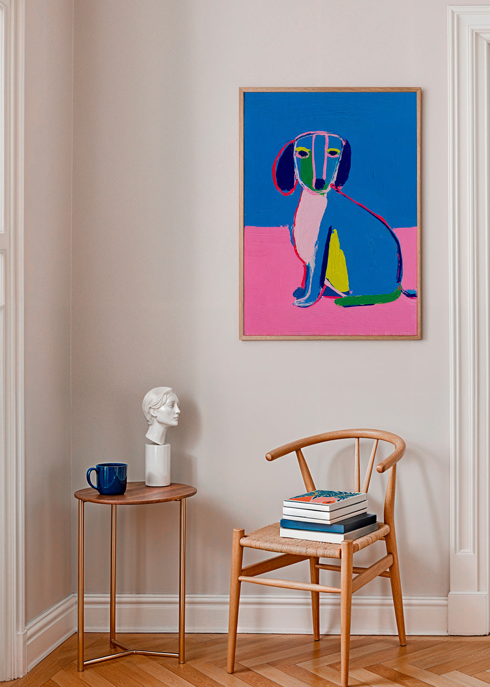 Opera cane neon colori intensi