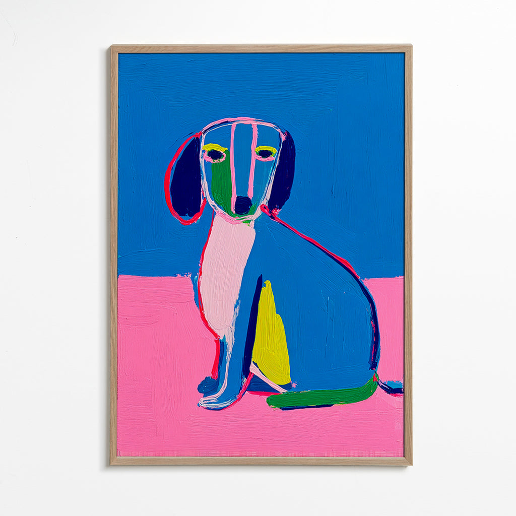 Opera cane neon colori intensi