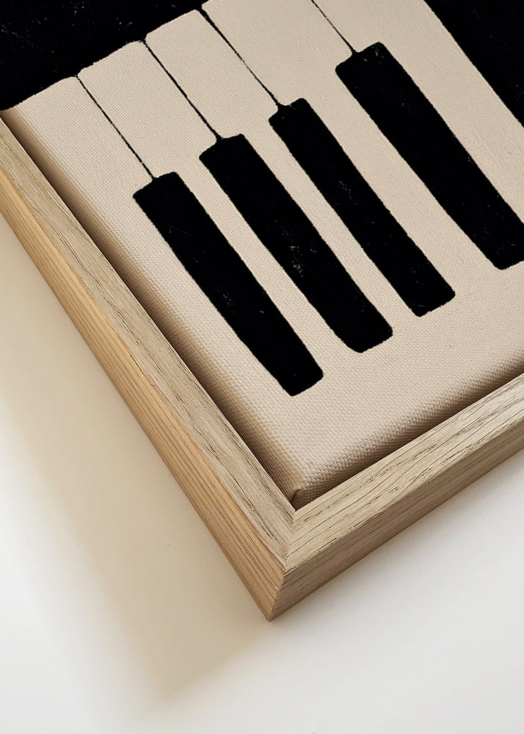 Quadro minimalista con tasti di pianoforte